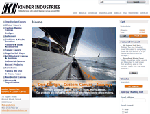 Tablet Screenshot of kinderindustries.com